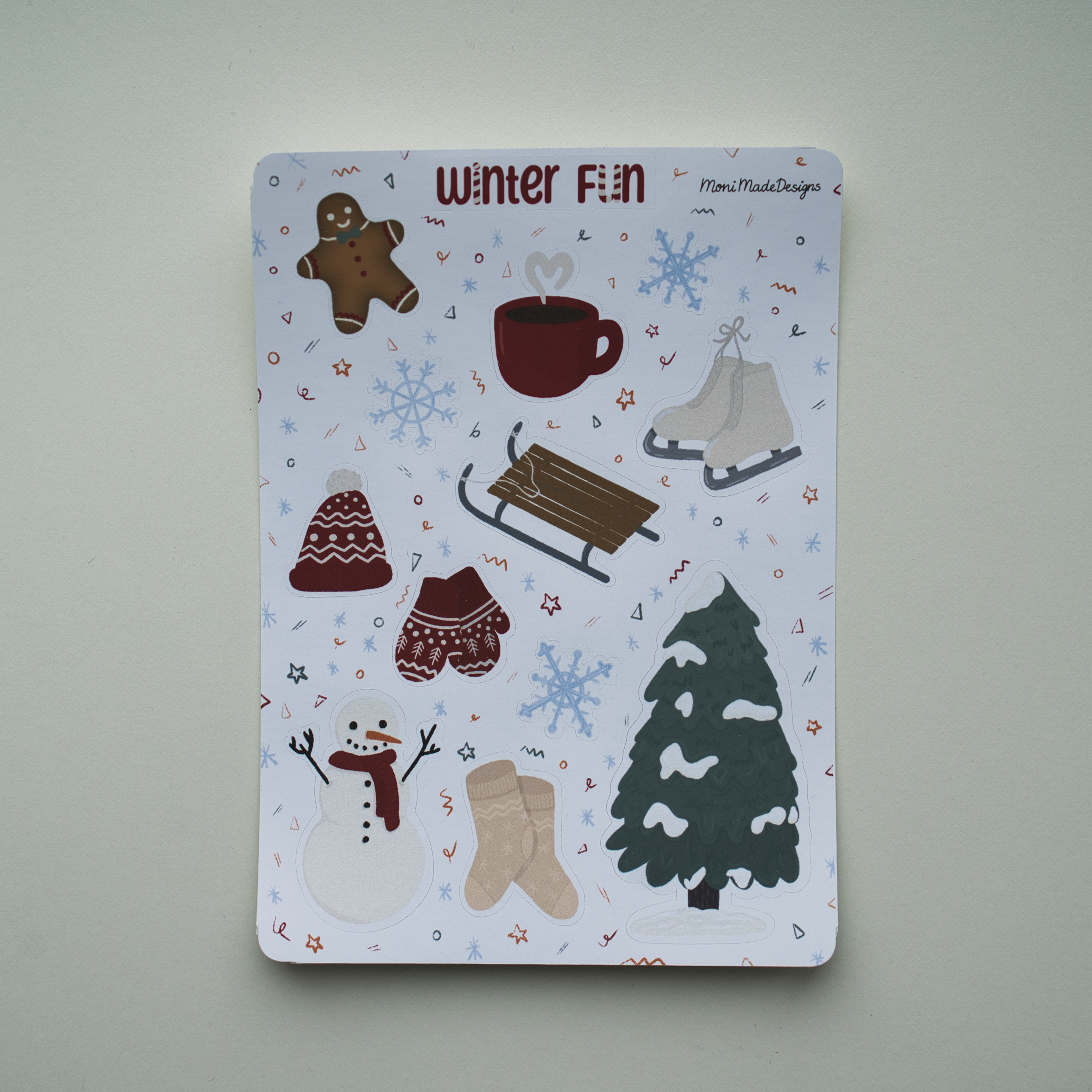 Winter Fun Sticker Sheet