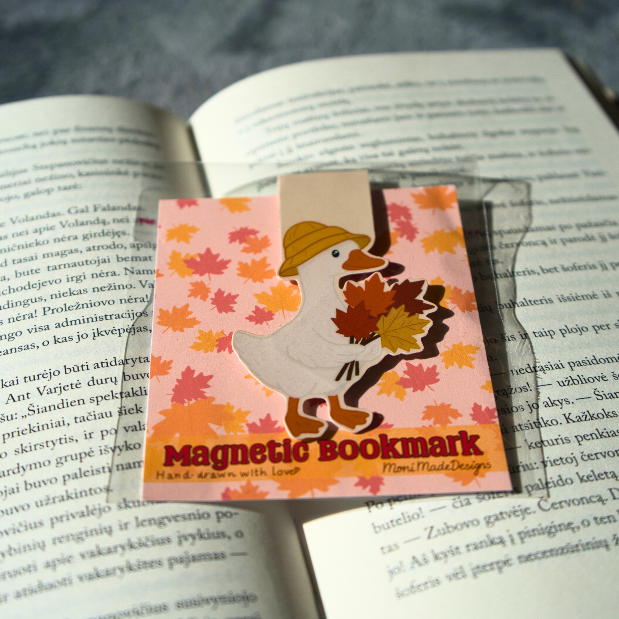 Autumn Goose Magnetic Bookmark