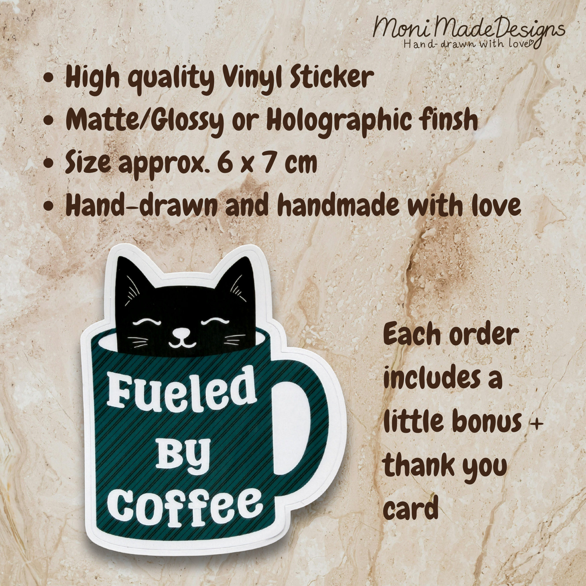 Fueled By Coffee Sticker