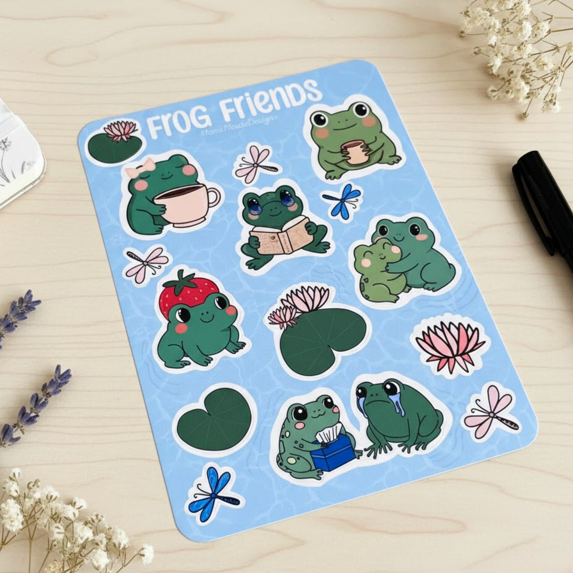 Frog Friends Sticker Sheet