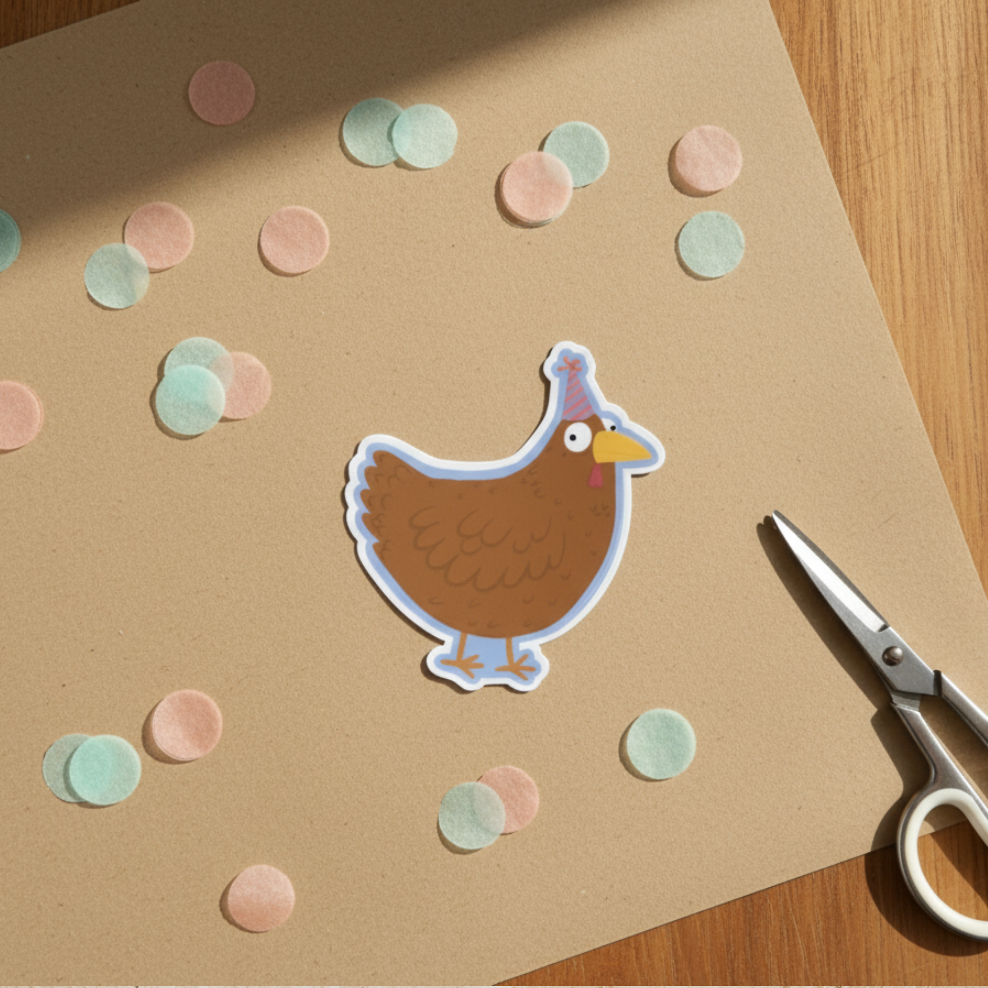 Funny Party Hen Sticker