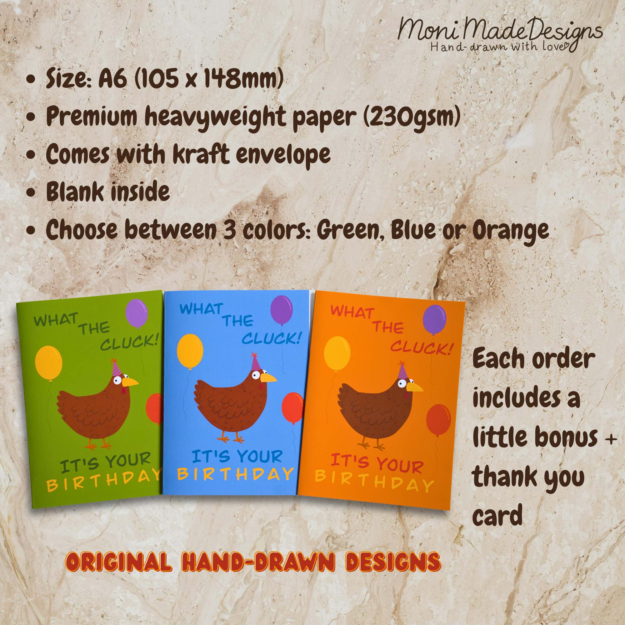 Funny Chicken Birthday Card