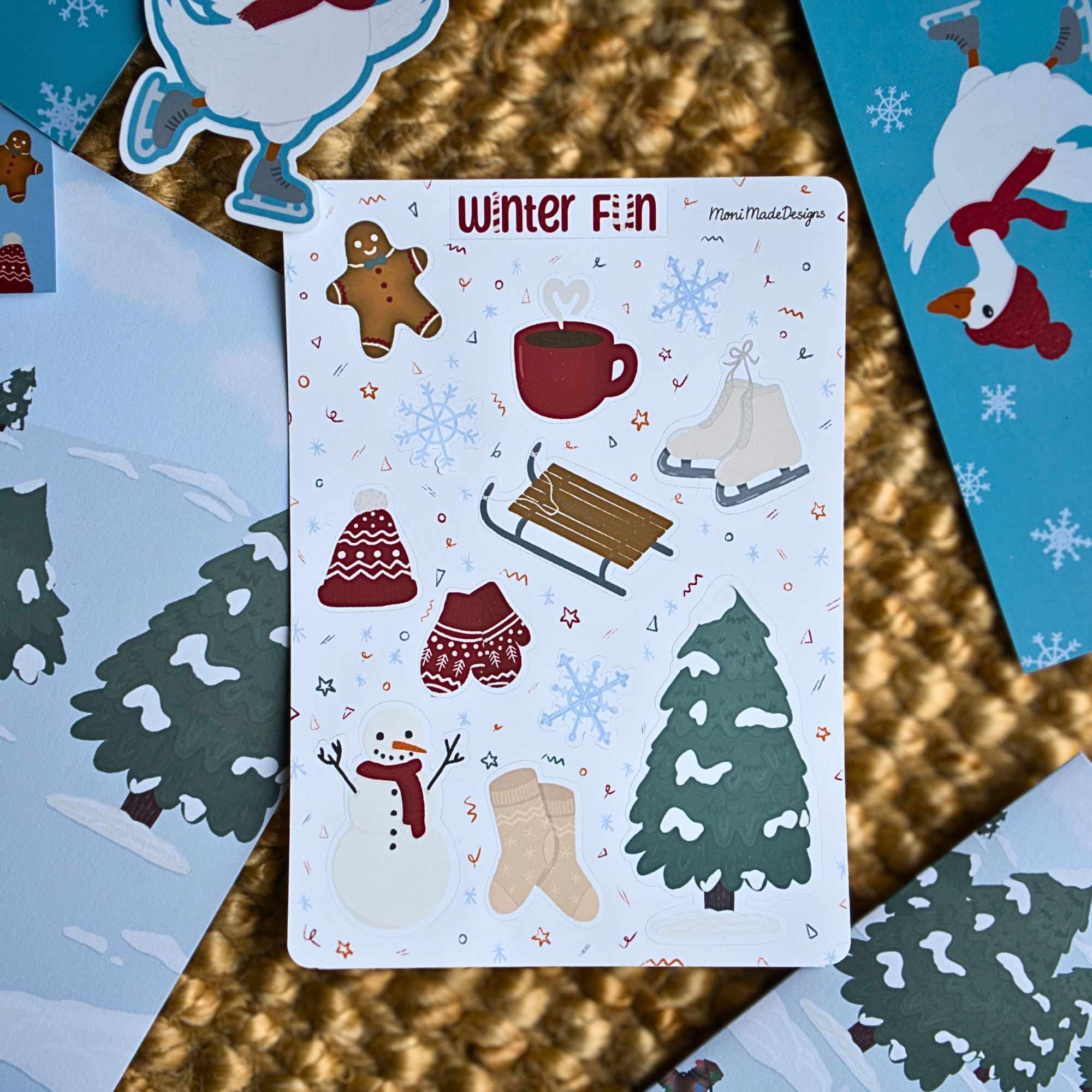 Winter Fun Sticker Sheet