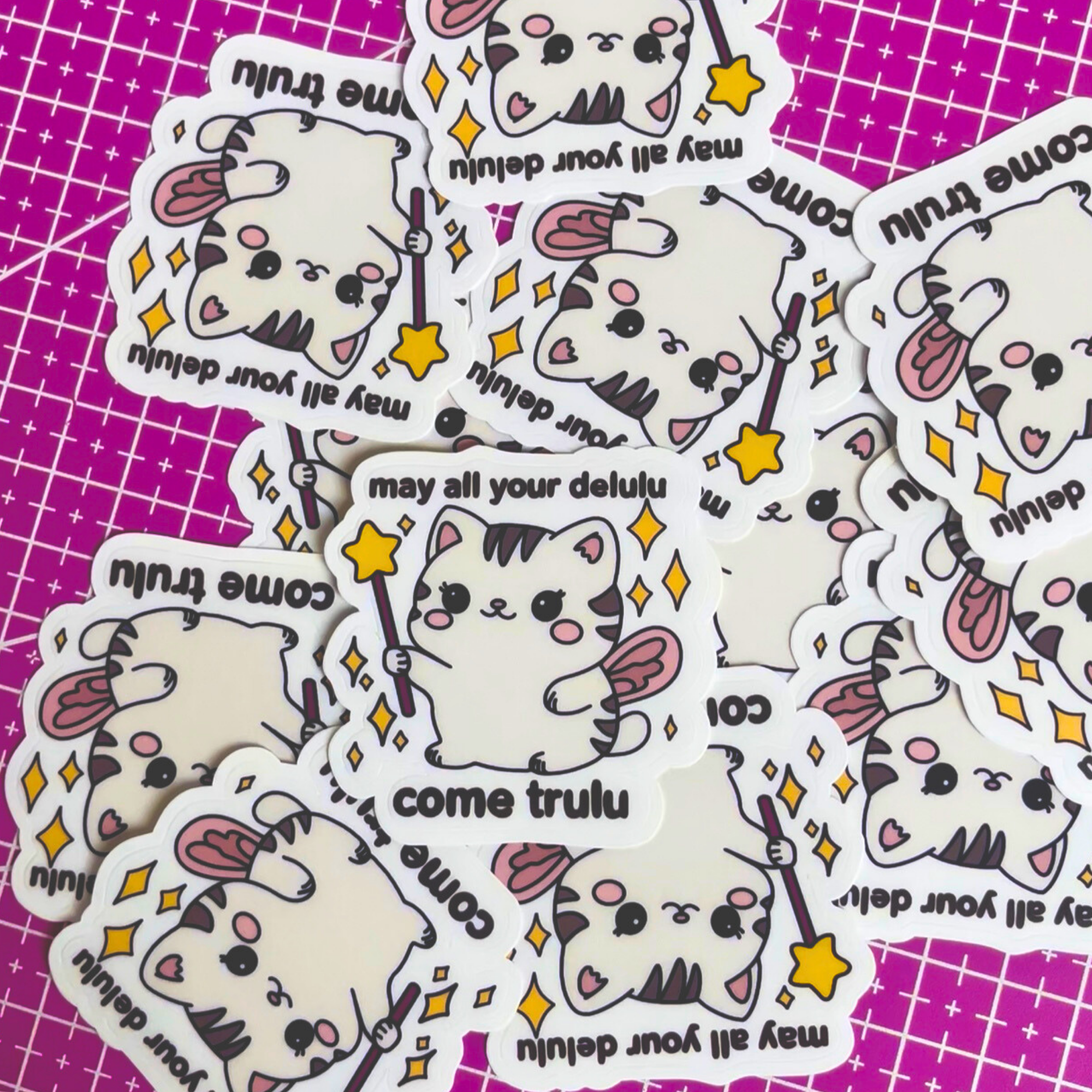 Kawaii Fairy Cat Sticker 