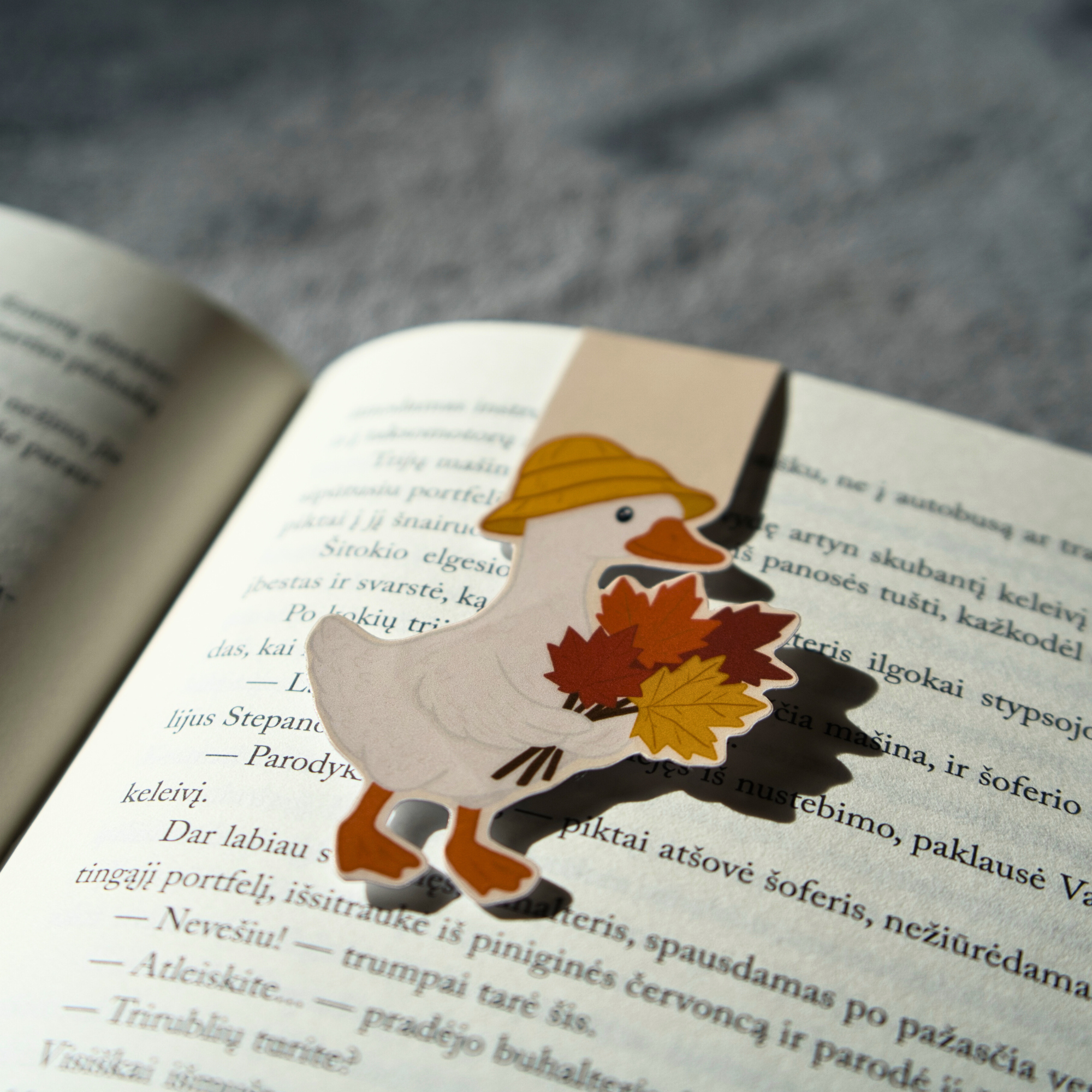 Autumn Goose Magnetic Bookmark