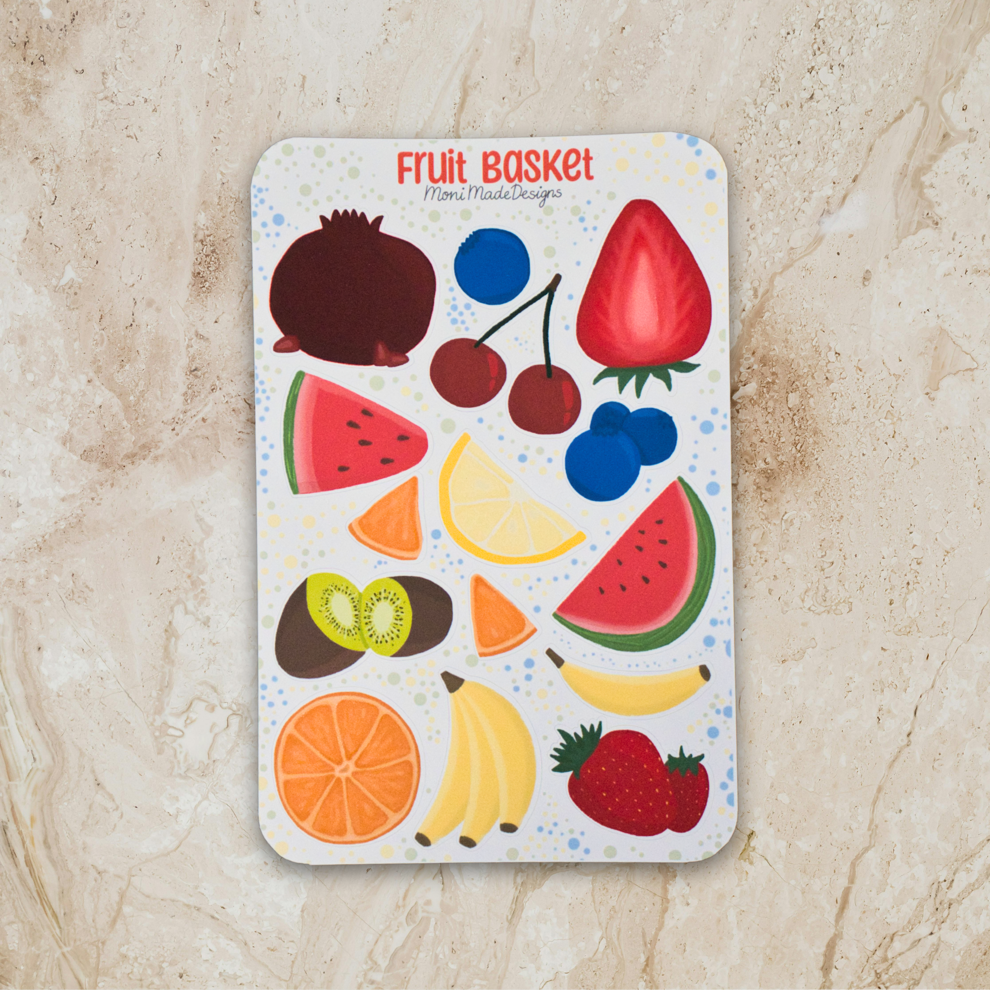 Fruit Basket sticker sheet