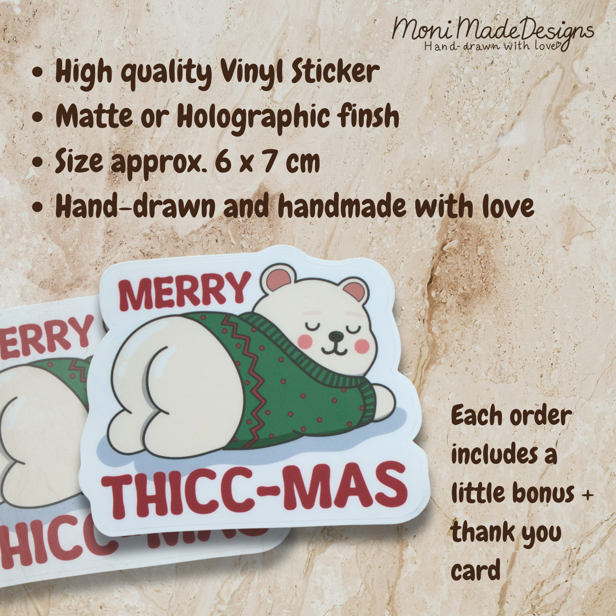 Merry Thicc-mas Sticker
