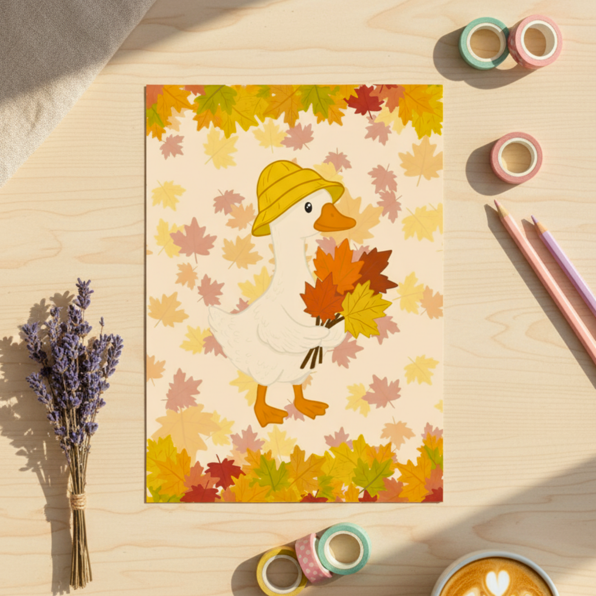 Autumn Goose Art Print
