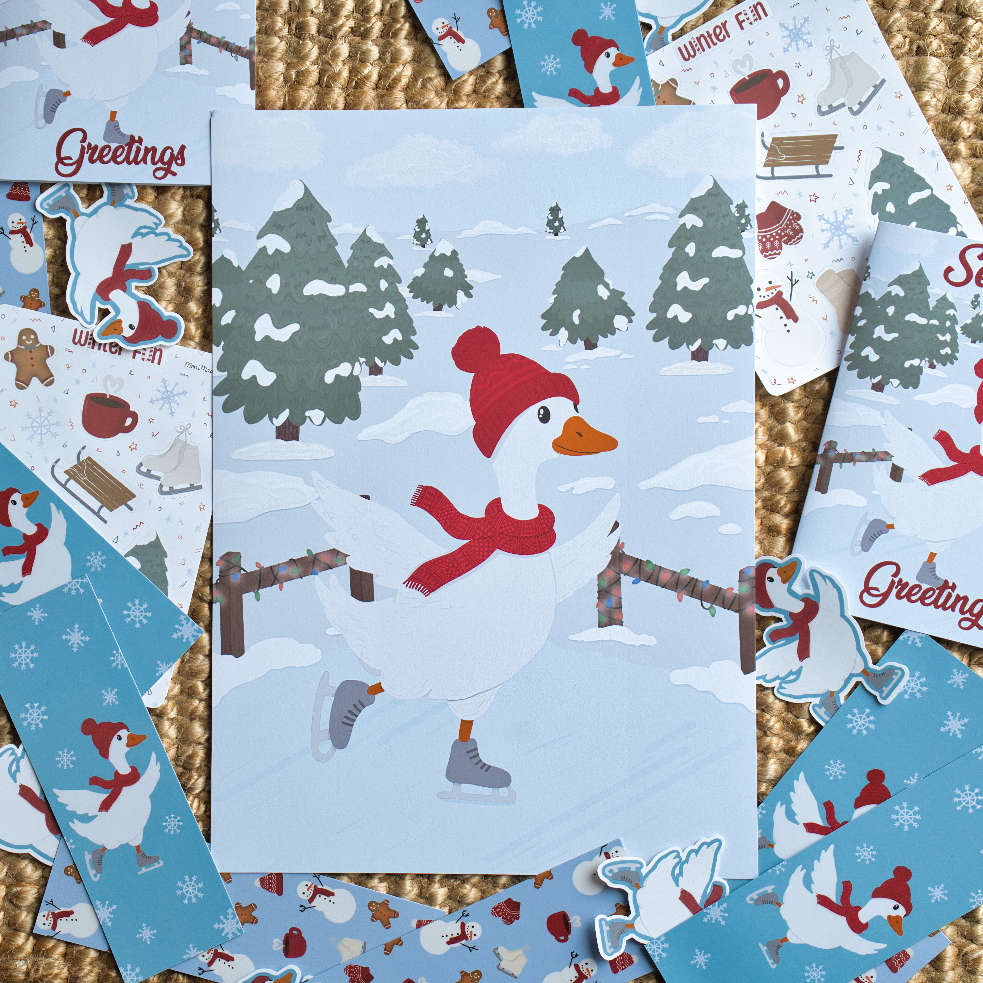 Winter Goose Art Print