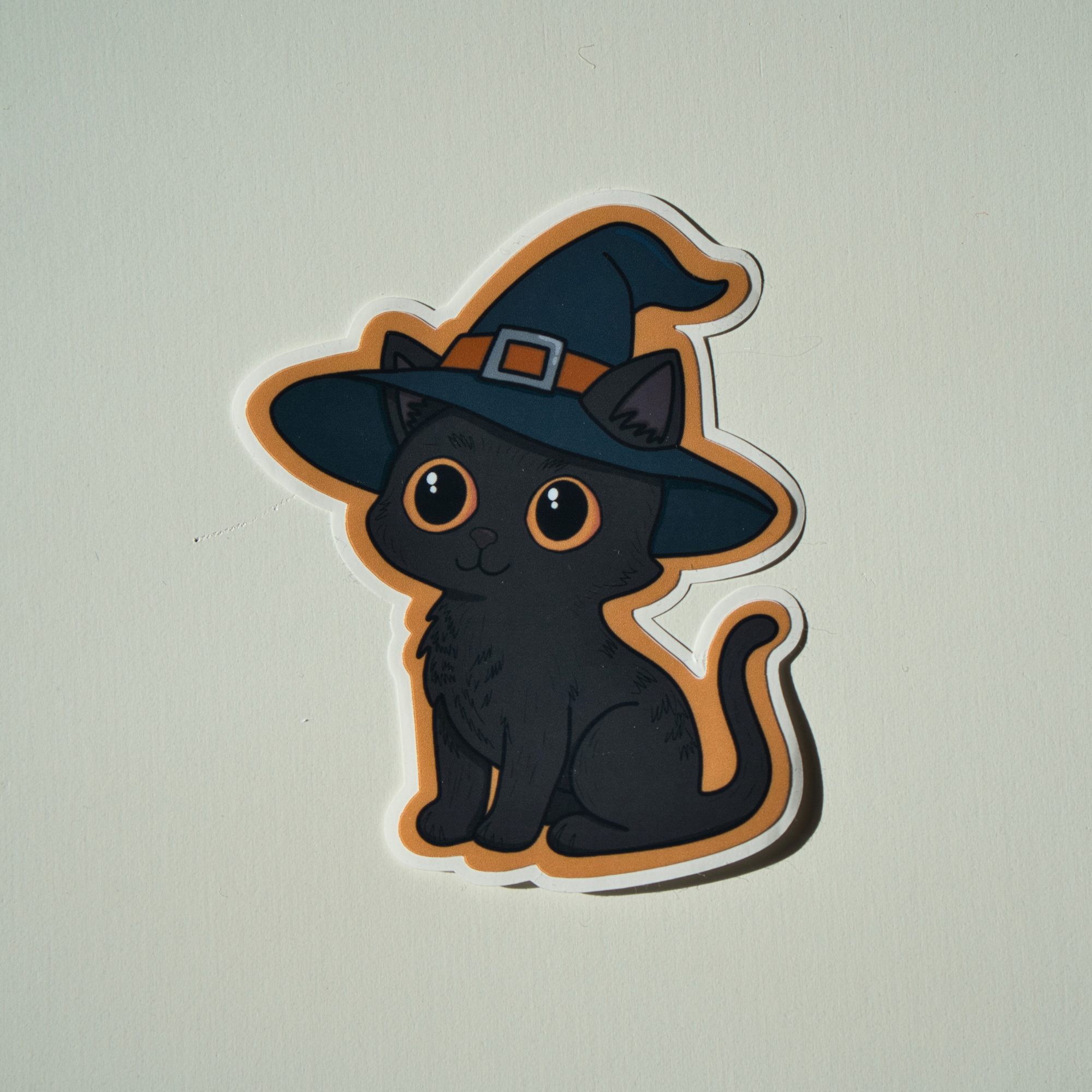Witchy Cat Vinyl Sticker