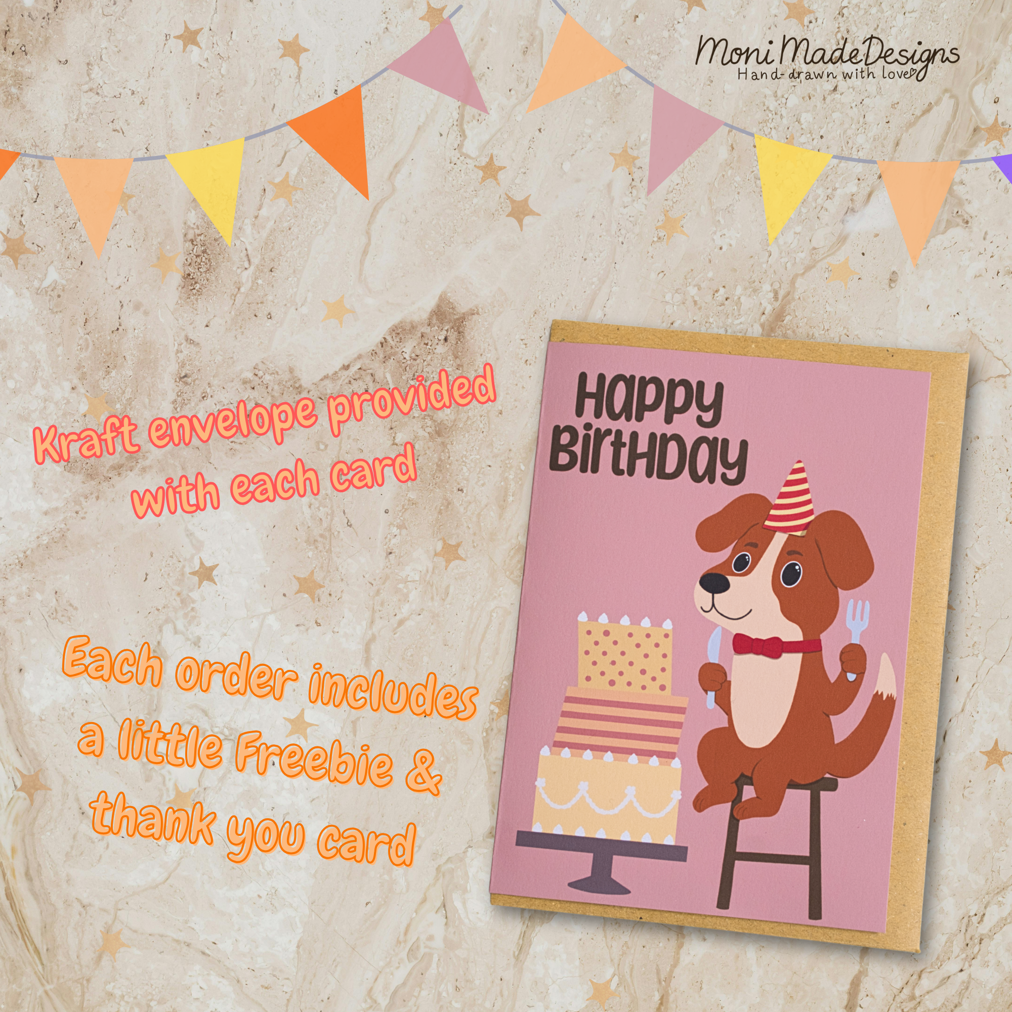 Cute Dog Birthday Card