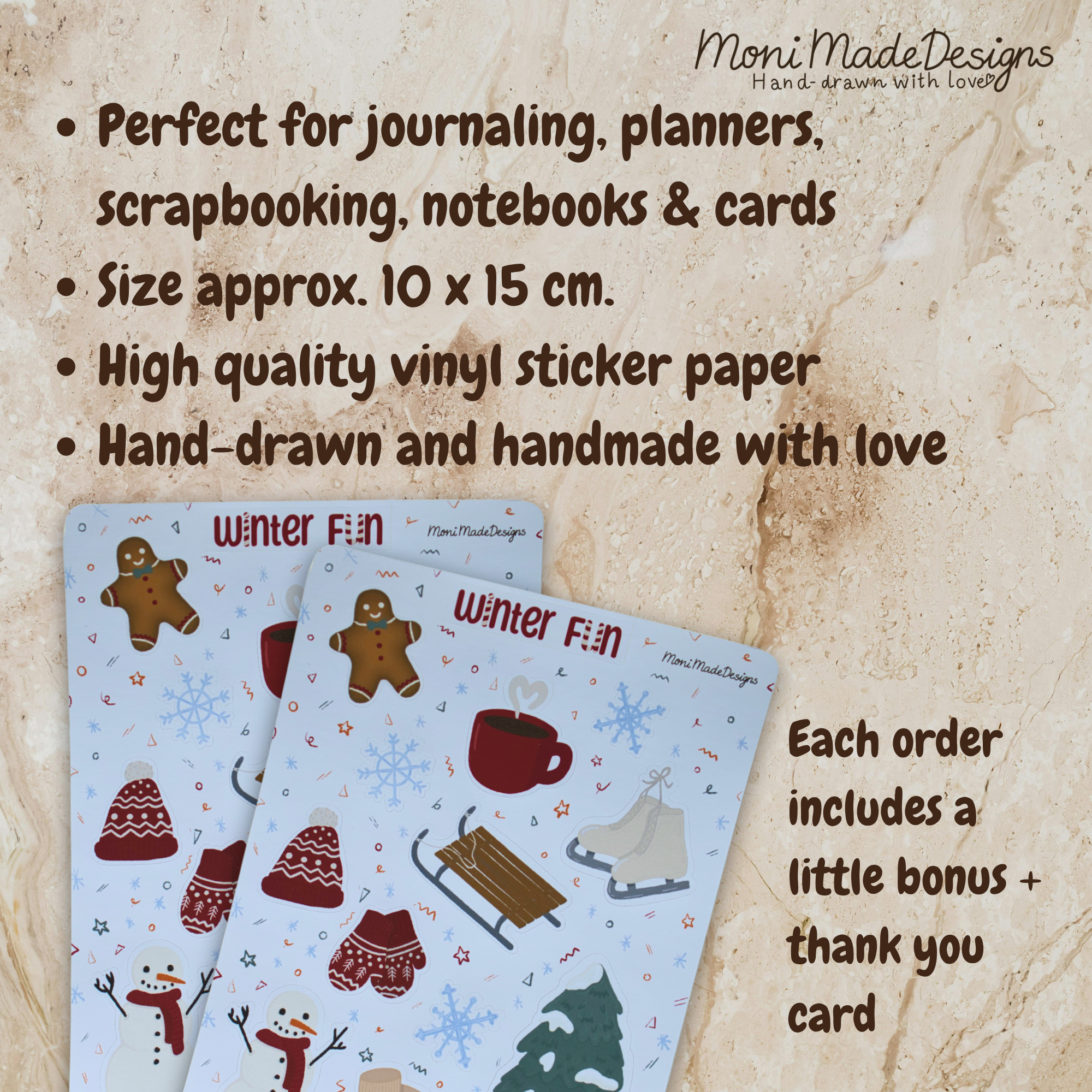 Winter Fun Sticker Sheet