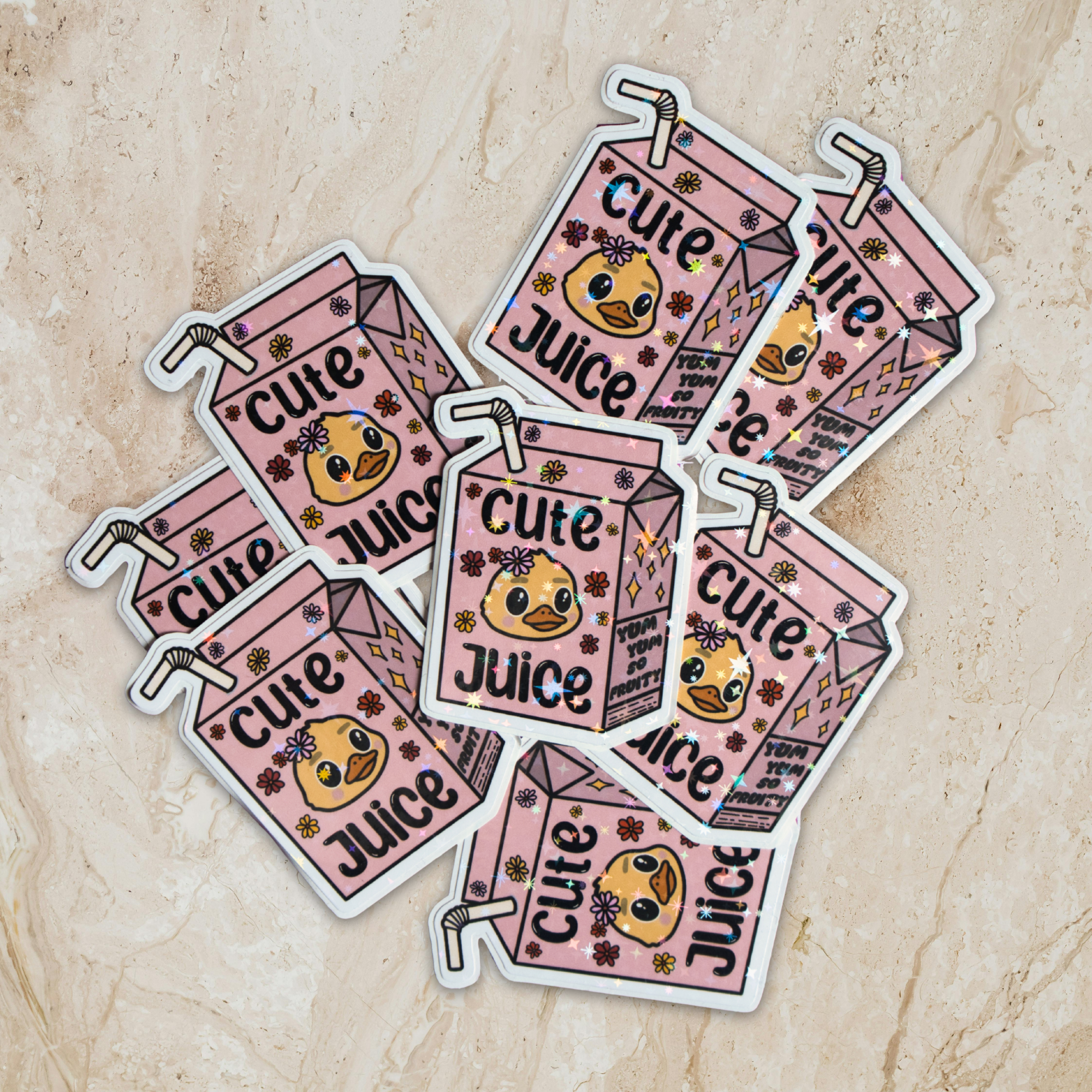 Cute Juice Duck Sticker