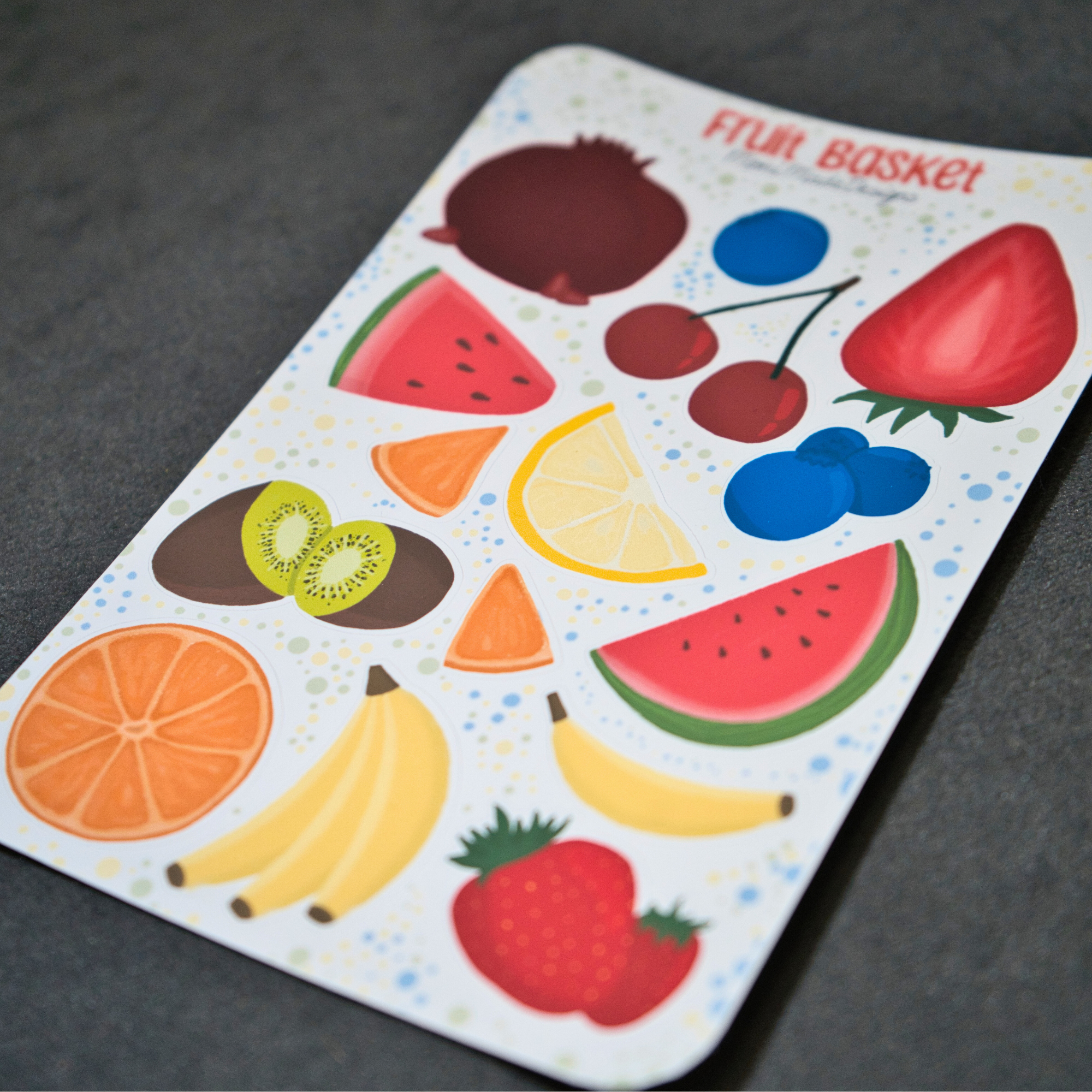 Fruit Basket sticker sheet
