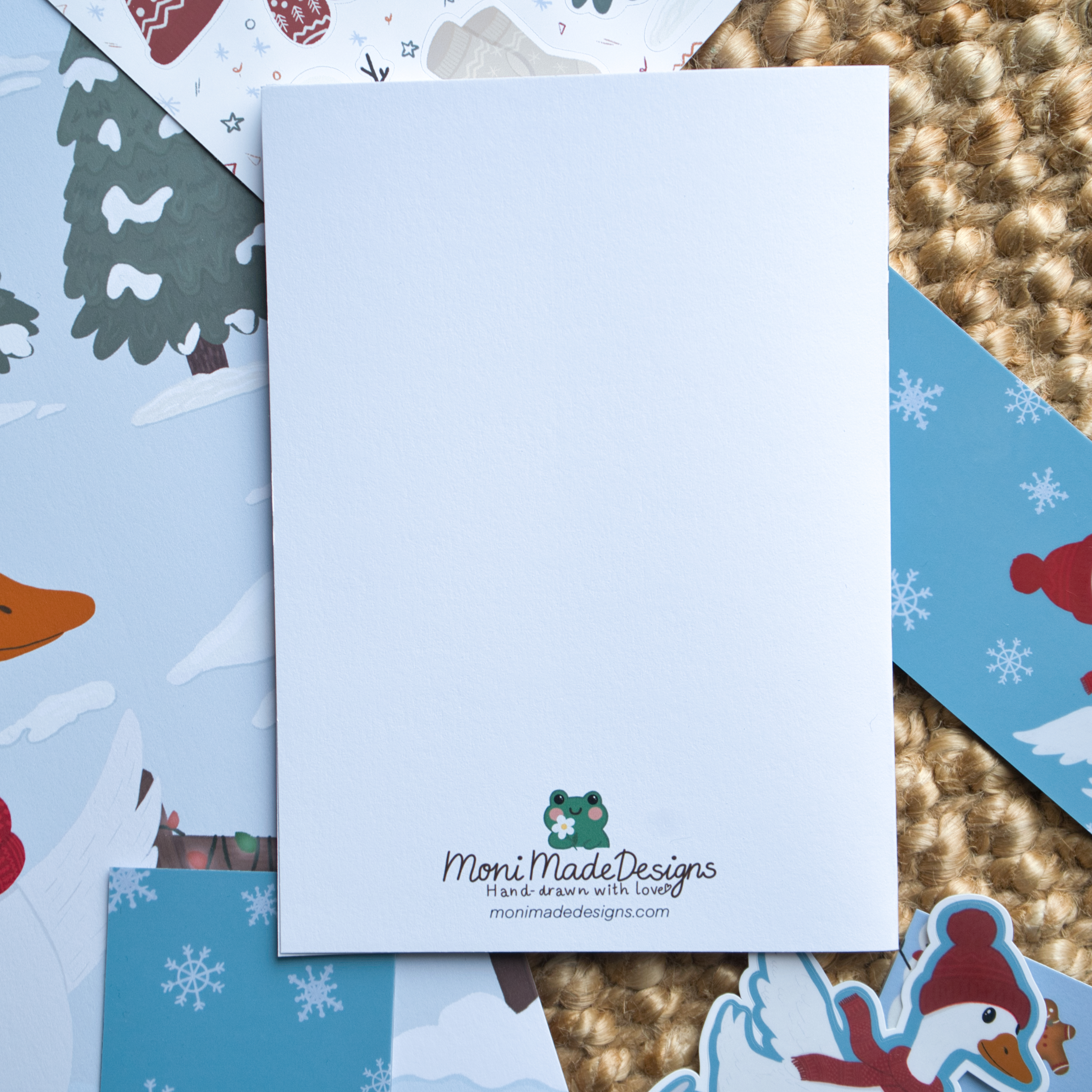 Winter Goose Season's Greetings Card