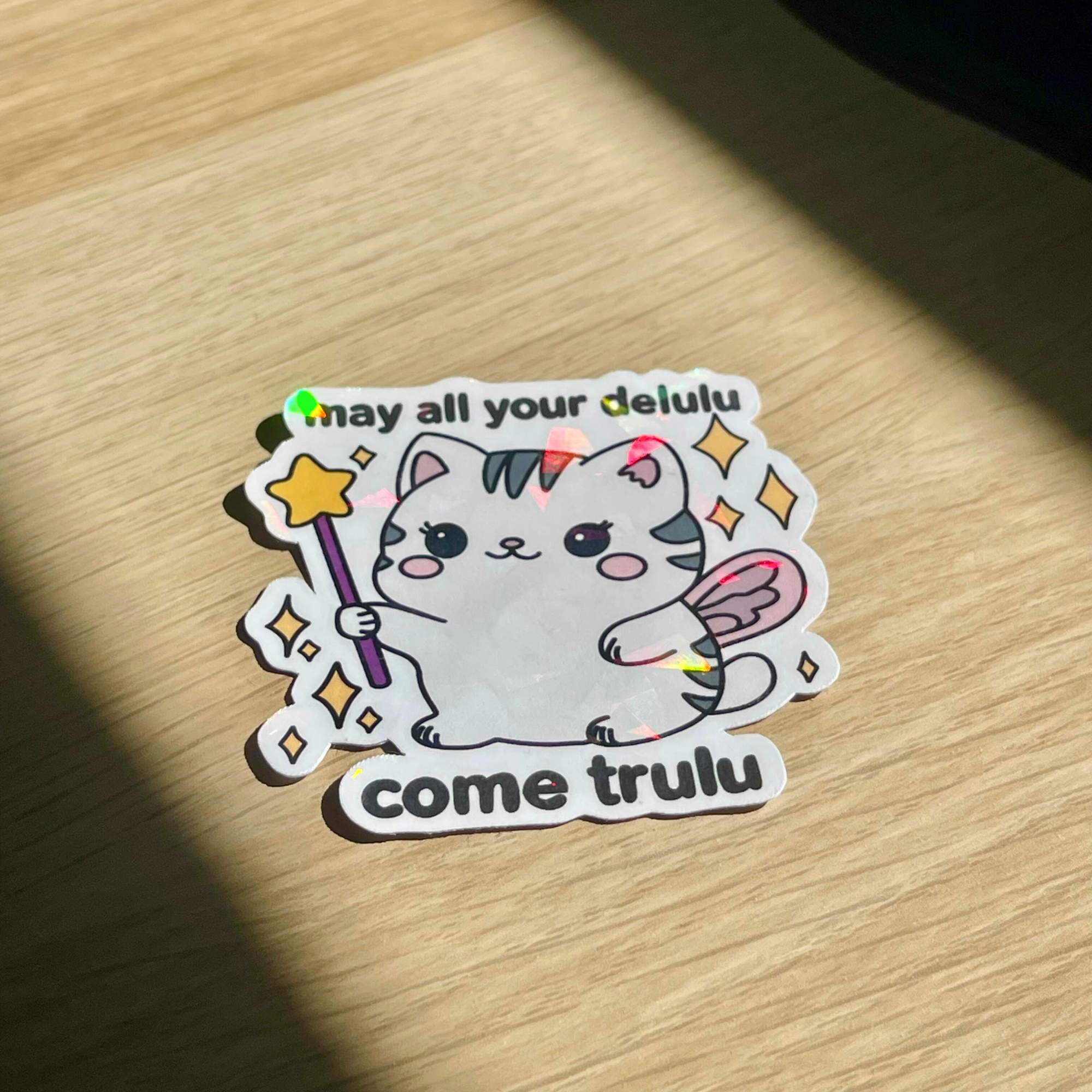 Kawaii Fairy Cat Sticker 