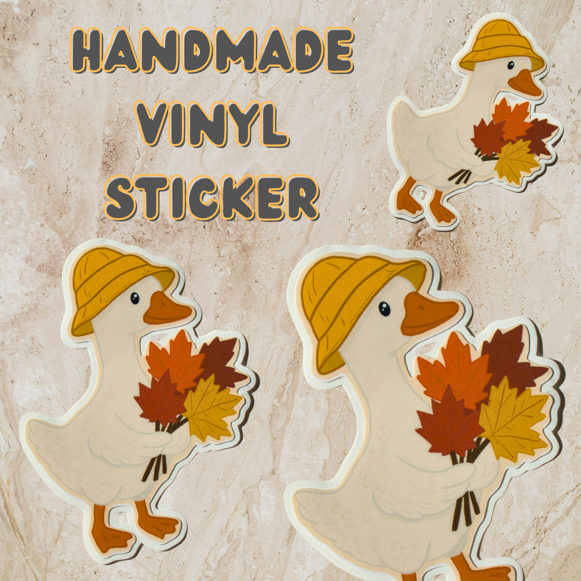 Autumn Goose Sticker