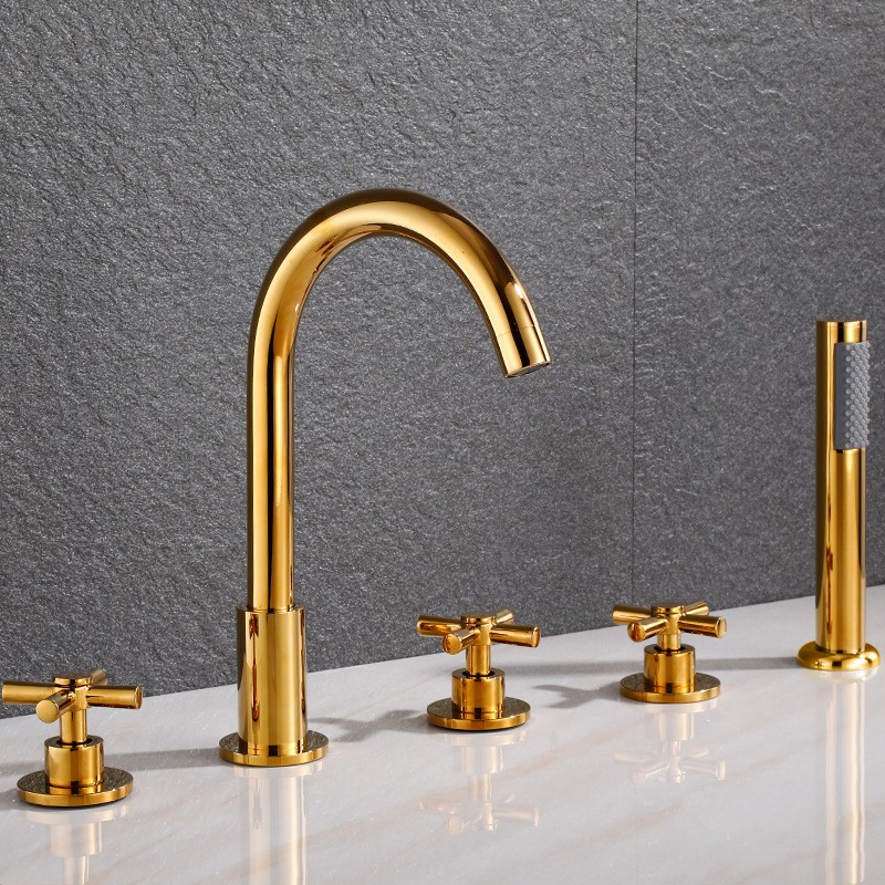 Modern Chrome Bathtub Faucet Set