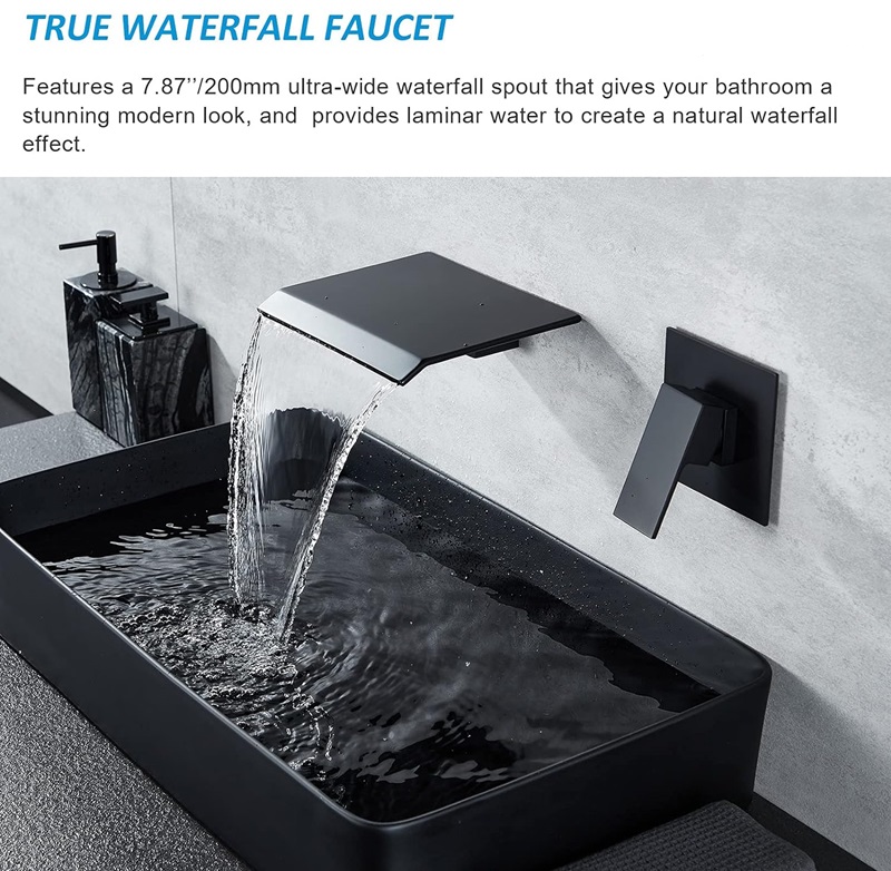 Modern Waterfall Bathroom Faucet