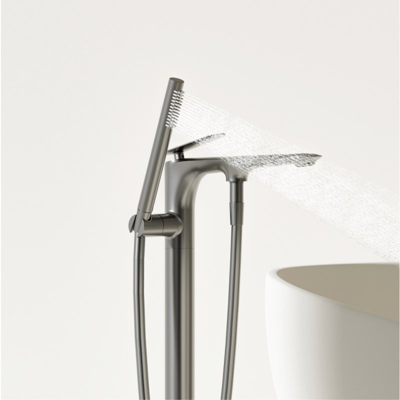 Modern Floor-Mounted Bathtub Faucet