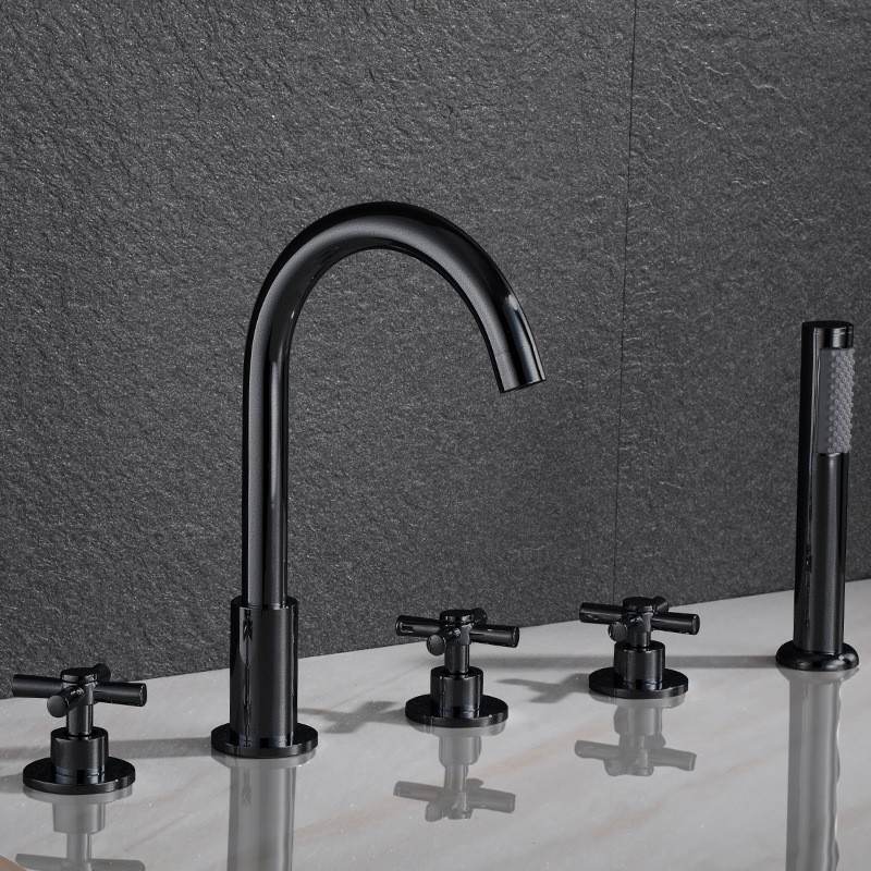 Modern Chrome Bathtub Faucet Set