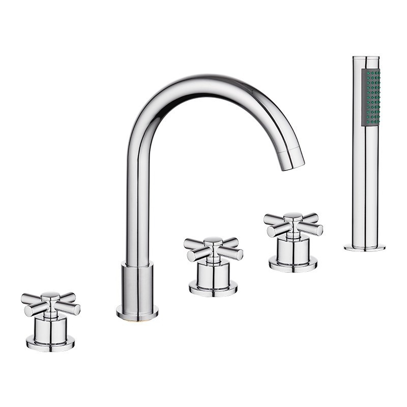 Modern Chrome Bathtub Faucet Set