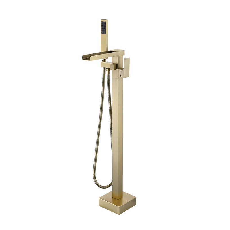 waterfall Floor-Mounted Bathtub Faucet