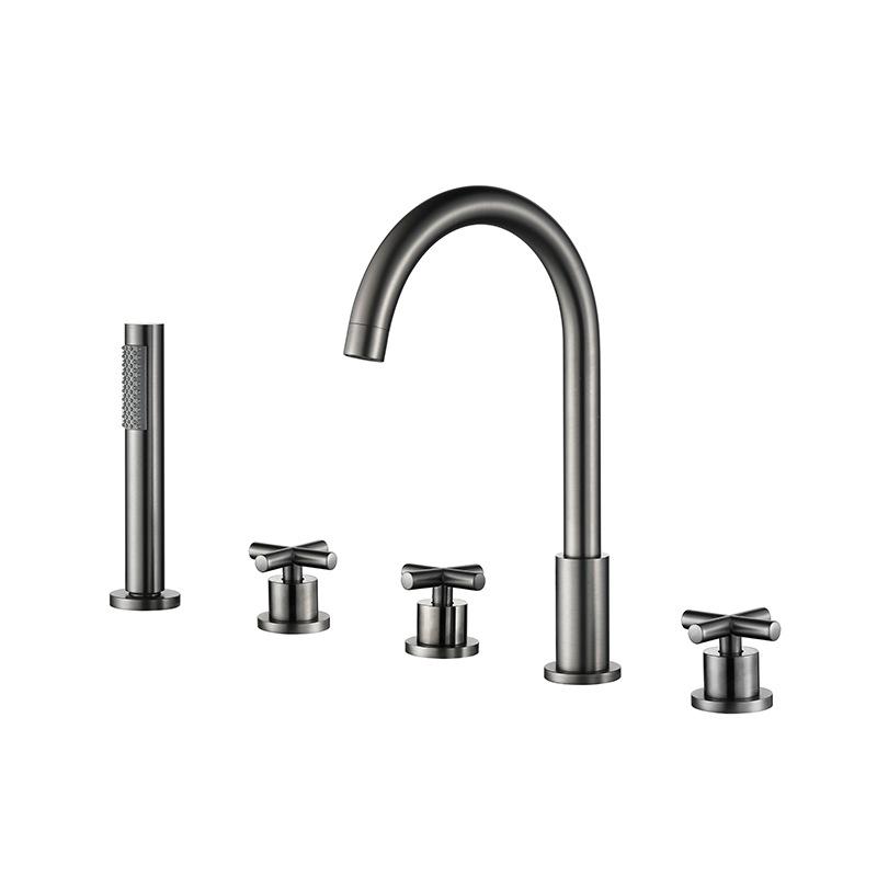 Modern Black Bathtub Faucet Set