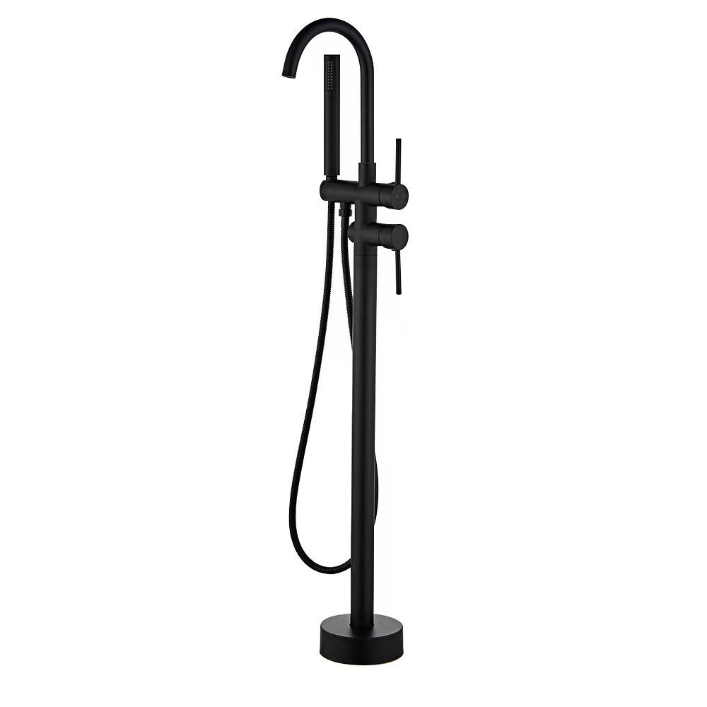 Matte Black Freestanding Bathtub Faucet