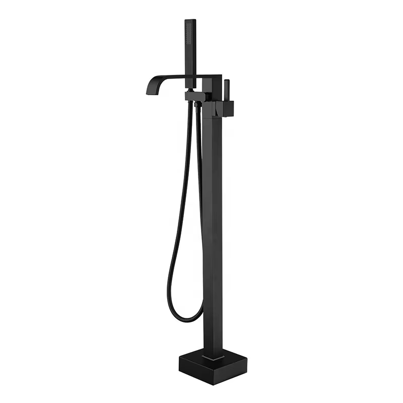 Freestanding bathtub faucet