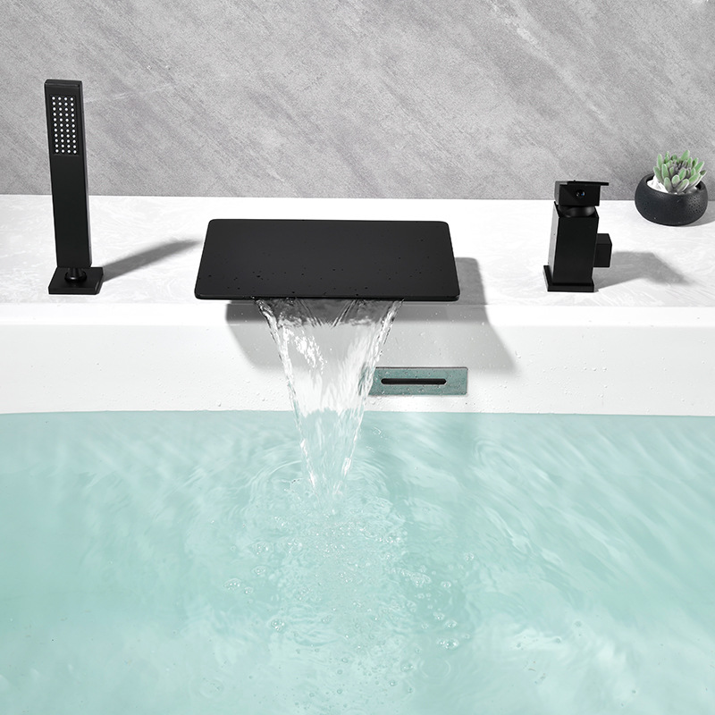 Modern Waterfall Bathroom Faucet Set