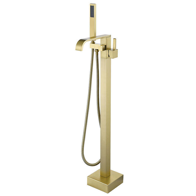 Freestanding bathtub faucet