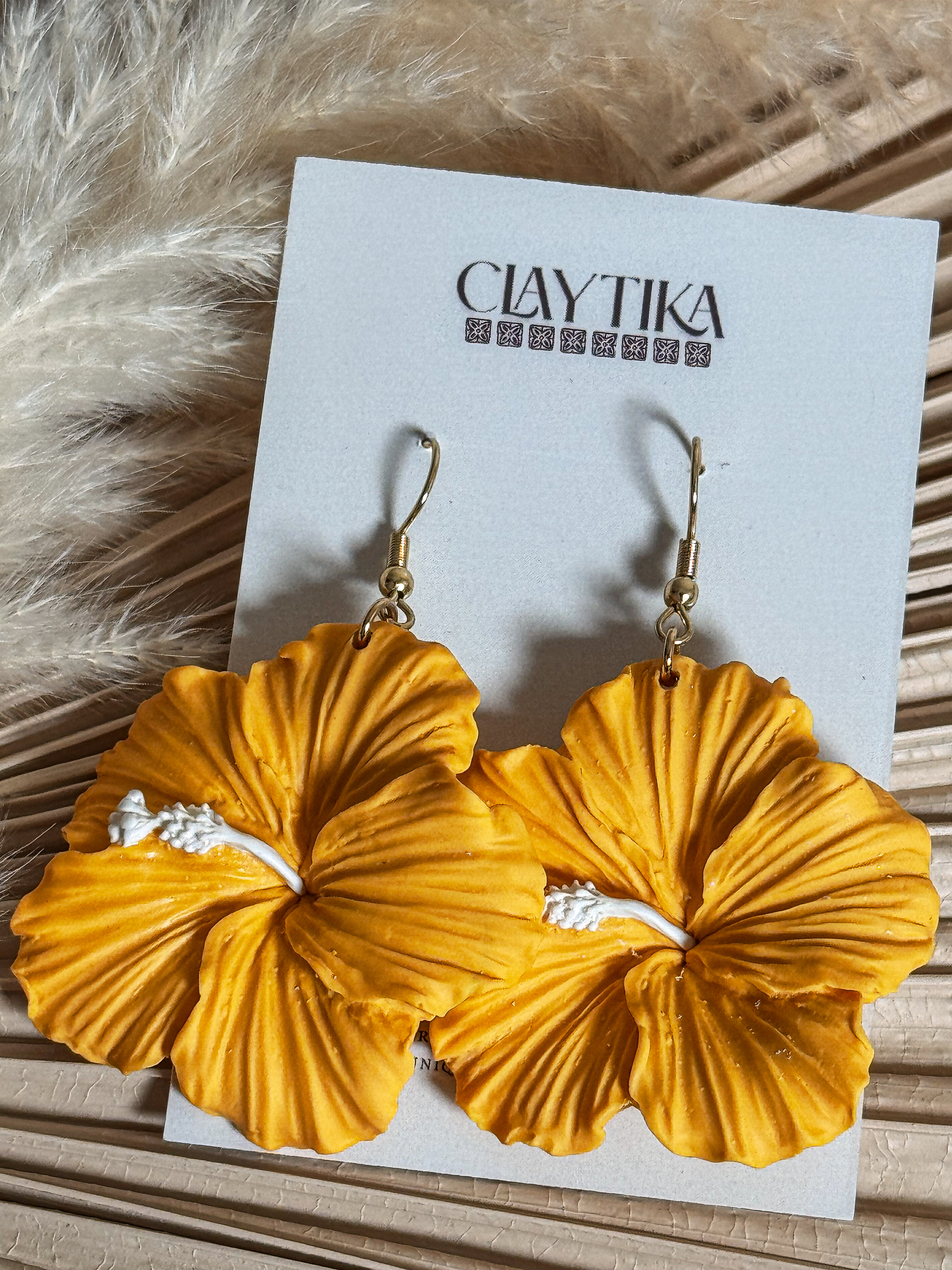 Island Honey Hibiscus Earrings