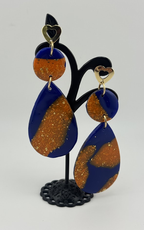 Handmade Resin Drop Earrings