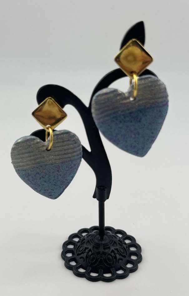 Handmade Heart Shaped Earrings