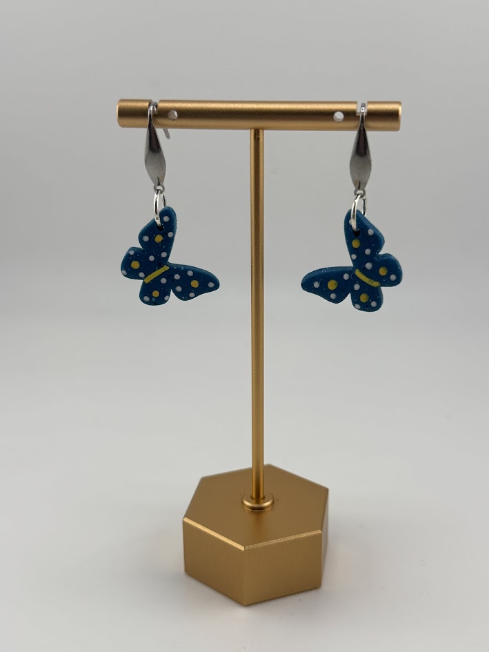 Blue Butterfly Earrings