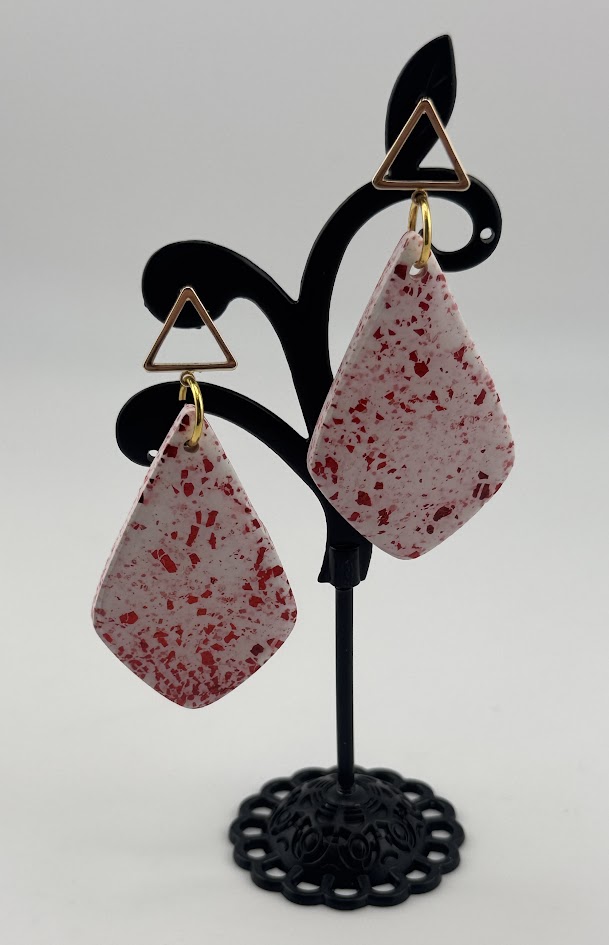 Handmade Geometric Dangle Earrings