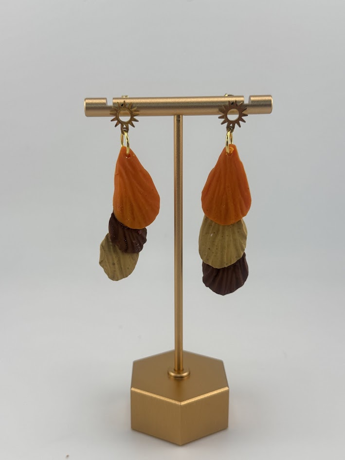Handcrafted Layered Drop Earrings