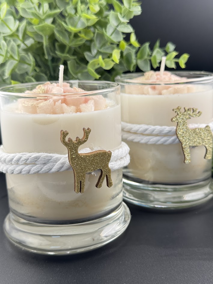 Handmade Christmas Deer Scented Candle