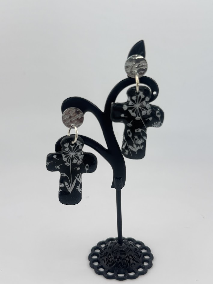 Handmade Cross Earrings