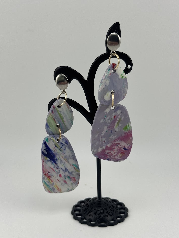Abstract Art Dangle Earrings