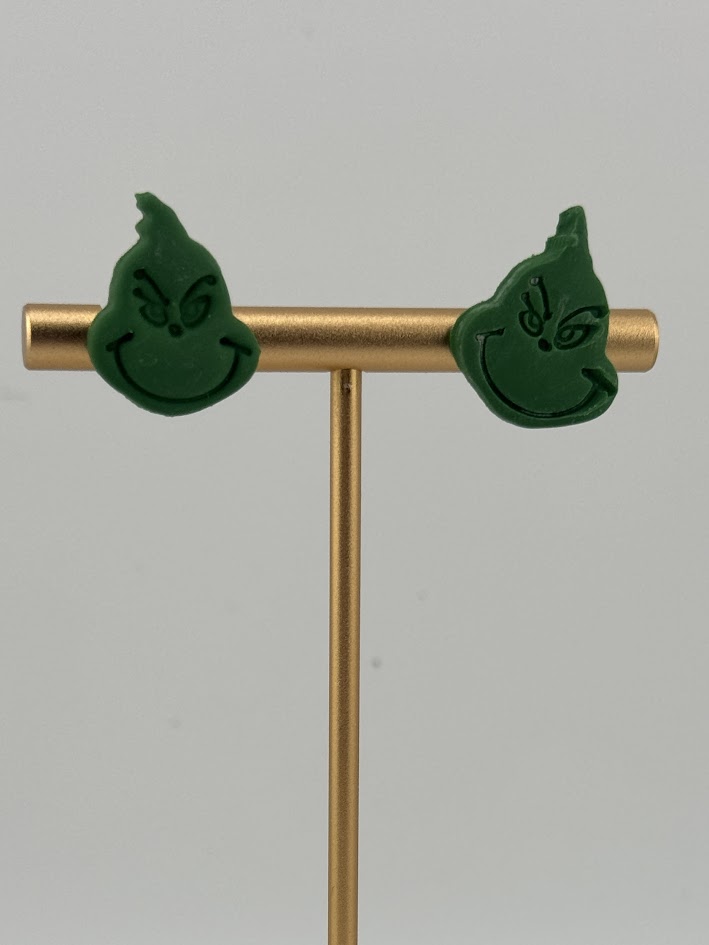 Grinch-Inspired Earrings