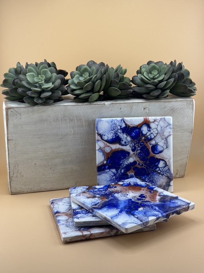 Handcrafted Marble Coasters
