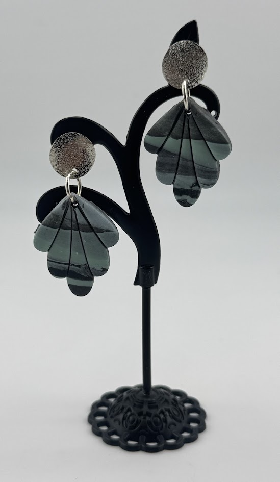 Elegant Black Statement Earrings