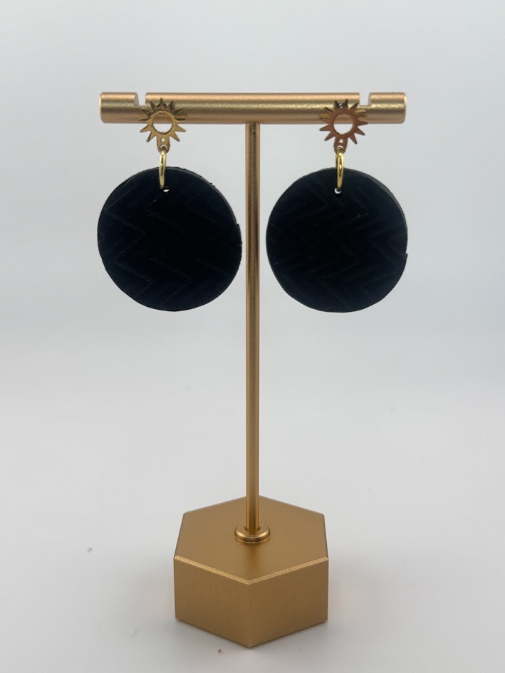 Velvet Circle Earrings