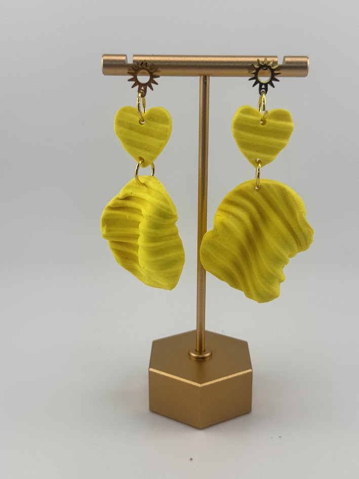 Handcrafted Yellow Earrings
