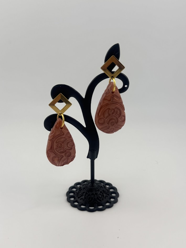 Handcrafted Clay Drop Earrings