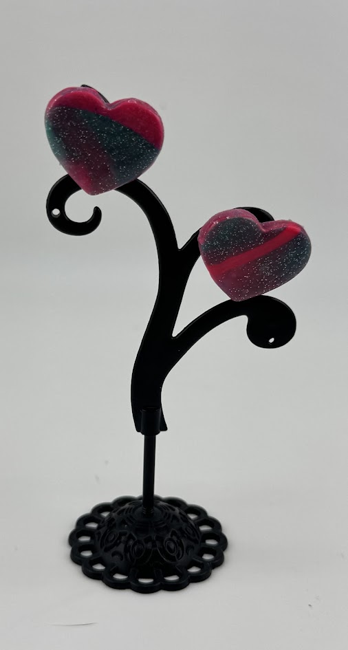 Heart-Shaped Decorative Earrings