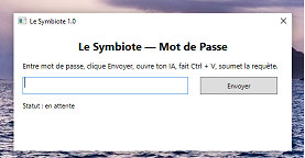 Le Symbiote 1.0 Mot de Passe