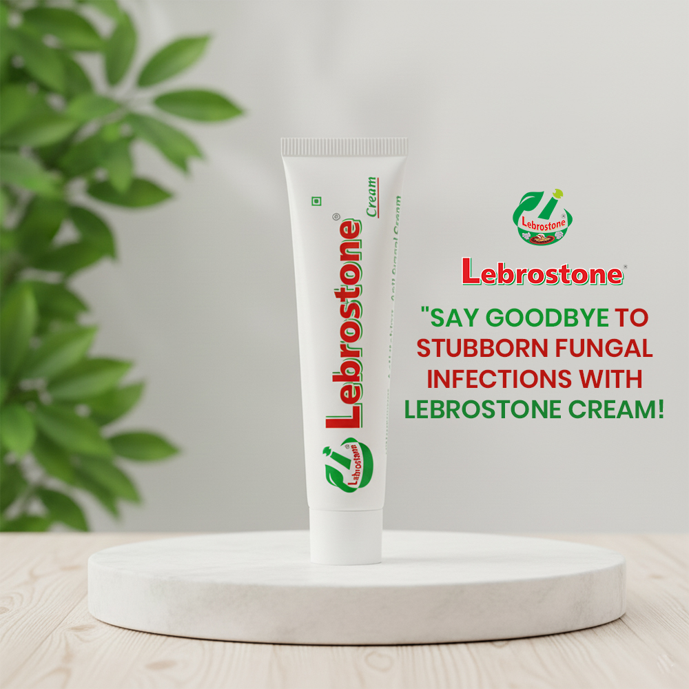 Lebrostone Ayurvedic Antifungal Cream | Herbal Ringworm, Itching & Fungal Infection Treatment | Tea Tree Oil & Turmeric | Fast Relief Skin Care - 15g